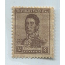 ARGENTINA 1918 GJ 459a ESTAMPILLA DOBLE IMPRESIÓN 1 INVERTIDA NUEVA MINT U$ 37,50